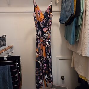 H&M Floral Maxi Dress - Black and Orange